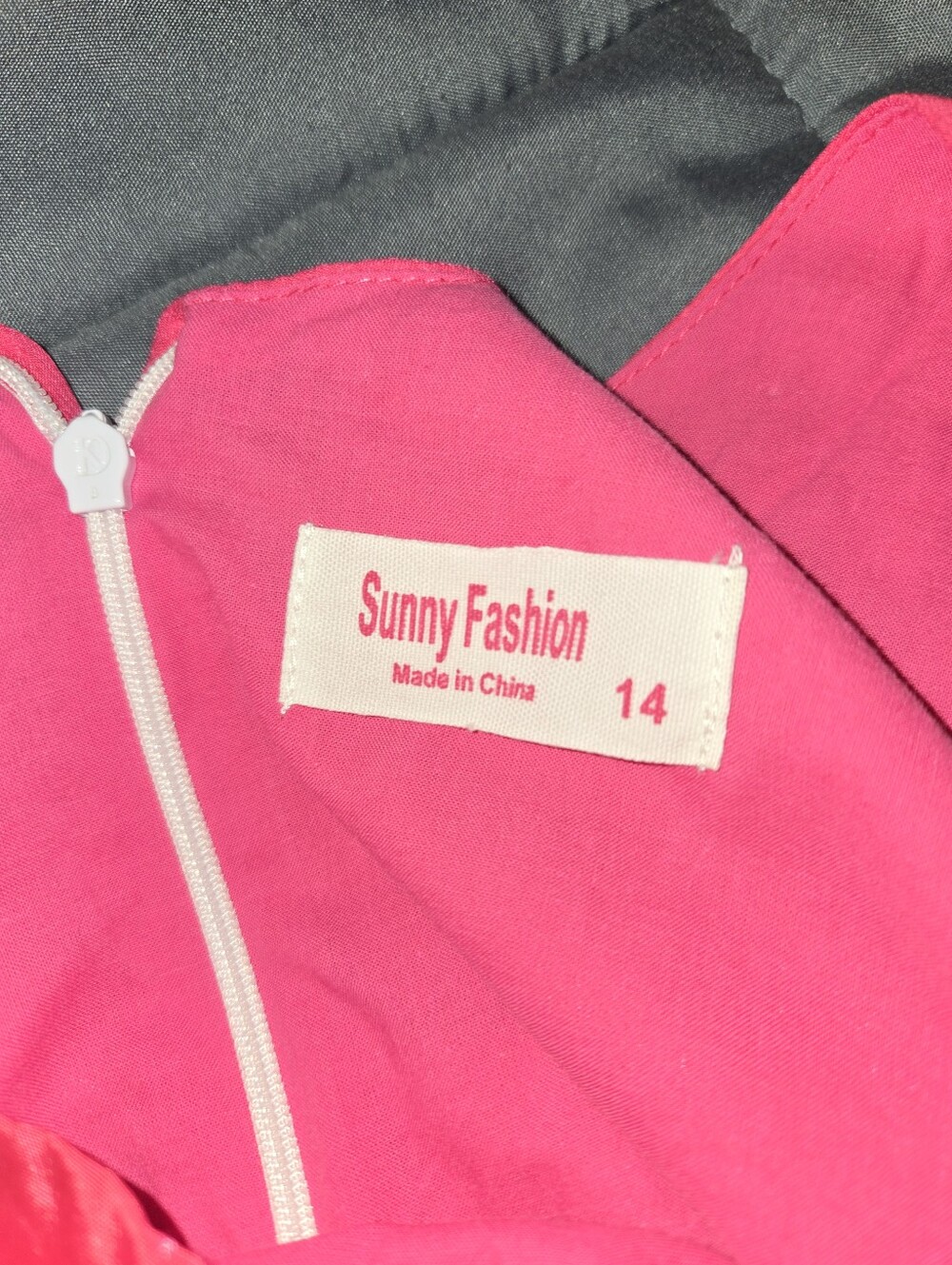 Sunny Fashion Hot Pink Jacket with Gray Accents